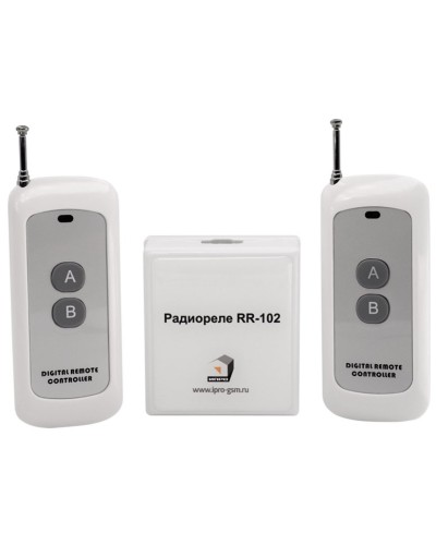 RR-102 + 2 пульта, 250-950 метров, питание 12В. Комплект радиореле. ИПРо в Тамбове