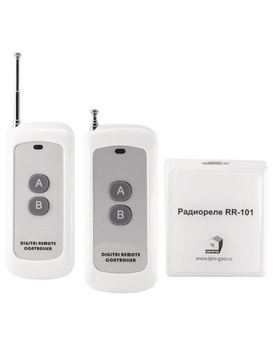 RR-101 + 2 пульта, 250-950 метров, двойное питание 12В и 220В. Комплект радиореле. ИПРо в Тамбове