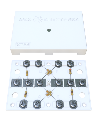 KRA-4 75 Om white (MEC42101). Коробка на 4 абонента. МЭК-Электрика в Тамбове