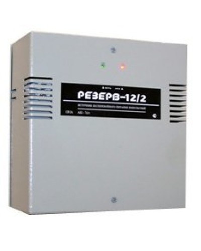Резерв 12/2 PRO (цвет корпуса серый). Источник вторичного электропитания резервированный. МикроКомСервис в Тамбове