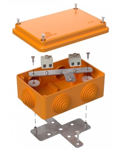 Коробка огнестойкая 120х80х50 (40-0340-FR2.5-4). Коробка огнестойкая для открытой установки. Промрукав в Тамбове