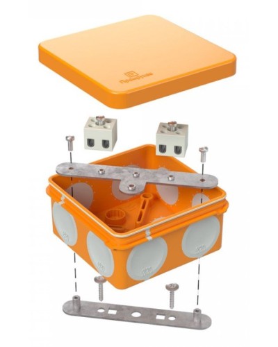 Коробка огнестойкая 80х80х40 (60-0210-FR2.5-4). Коробка огнестойкая для открытой установки. Промрукав в Тамбове