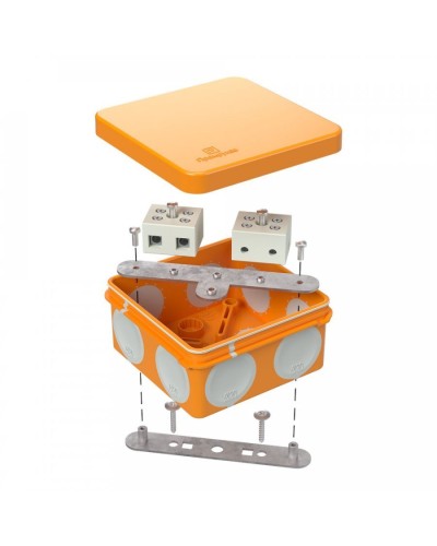 Коробка огнестойкая 80х80х40 (60-0210-FR10.0-4). Коробка огнестойкая для открытой установки. Промрукав в Тамбове