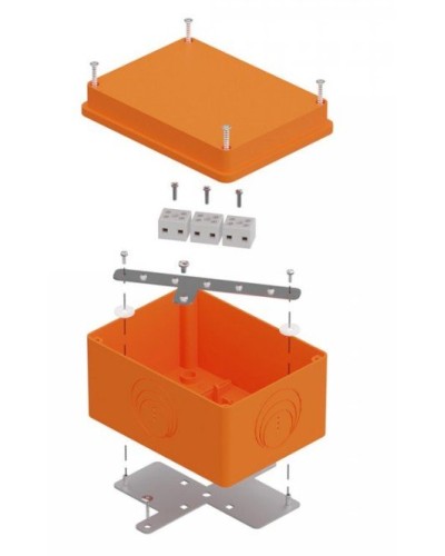 Коробка огнестойкая 150х110х90 E15-E120 для о/п (40-0351-FR2.5-6). Коробка огнестойкая для открытой установки. Промрукав в Тамбове