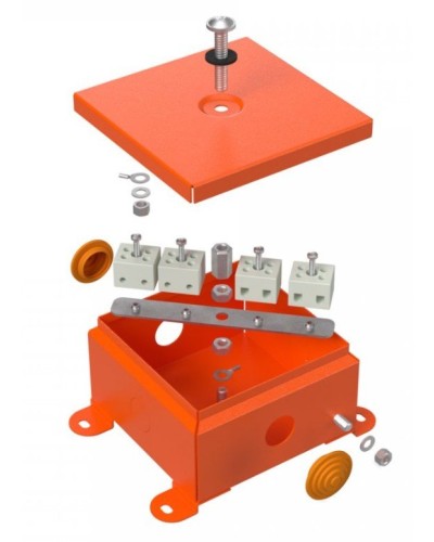 Коробка металлическая огнестойкая 110х110х65 (70-0360-FR2.5-4). Коробка металлическая огнестойкая. Промрукав в Тамбове