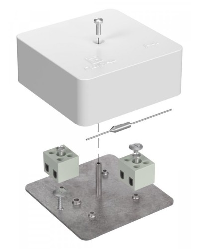 Коробка огнестойкая 75х75х30 (40-0450-FR1.5-4-П). Коробка огнестойкая для открытой установки. Промрукав в Тамбове