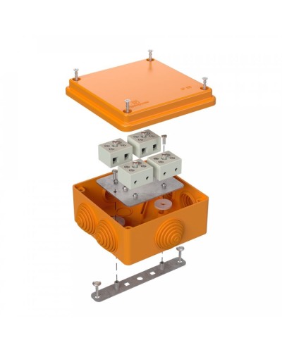 Коробка огнестойкая 100х100х50 для о/п (40-0300-FR6.0-8). Коробка огнестойкая для открытой установки. Промрукав в Тамбове