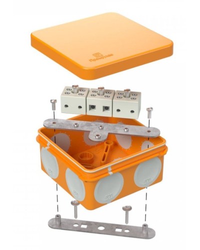 Коробка огнестойкая 60-0210-FR6.0-6 Е15-Е120 80х80х40. Коробка огнестойкая для открытой установки. Промрукав в Тамбове