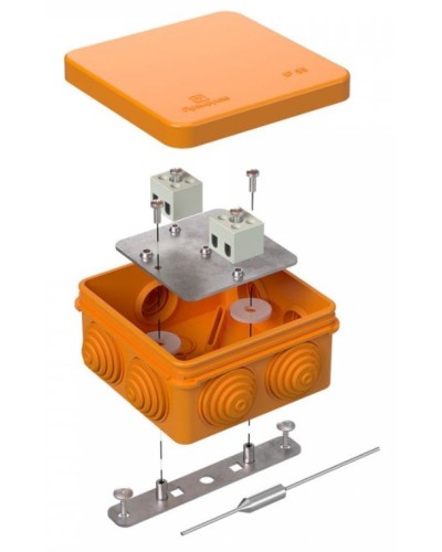 Коробка огнестойкая 80х80х40 (40-0210-FR2.5-4-П). Коробка огнестойкая для открытой установки. Промрукав в Тамбове