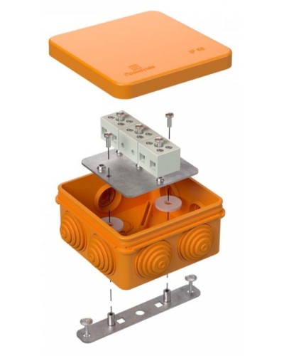 Коробка огнестойкая 80х80х40 (40-0210-FR2.5-6). Коробка огнестойкая для открытой установки. Промрукав в Тамбове