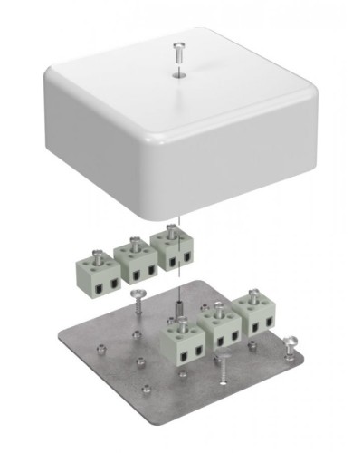 Коробка огнестойкая 103х103х45 (латунь) (40-0470-FR2.5-12-Е60). Коробка огнестойкая для открытой установки. Промрукав в Тамбове