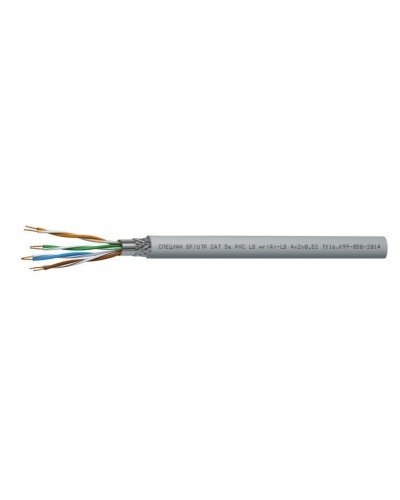 СПЕЦЛАН SF/UTP Cat 5e PVC LSнг(А)-LS 1х2х0,52. Кабель «витая пара» (LAN) для структурированных систем связи. Спецкабель в Тамбове